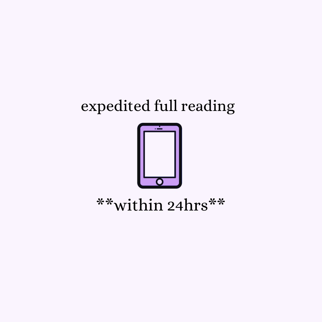 expedited full reading **within 24hrs**